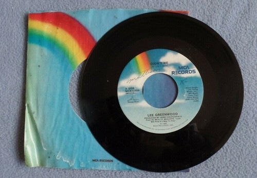 Lee Greenwood Didn't We Heartbreak Radio 7" 45 RPM Vinyl Record MCA #MCA-52896