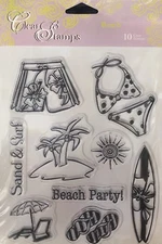 DMD STP10397 Clear Stamps-BEACH