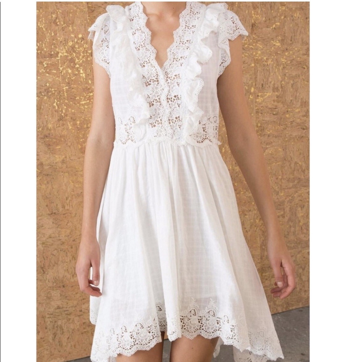 Ulla Johnson White Cotton Lavinia Lace Dress MIDI Size 0 | eBay Ulla Johnson White Cotton Lavinia Lace Dress MIDI Size 0 | eBay