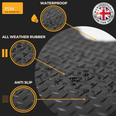 For Land Rover Defender 90 1983-2016 Tailored 3MM Rubber Heavy Duty Car Boot Mat | UK - View #4