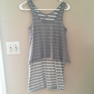 dress with crop top overlay