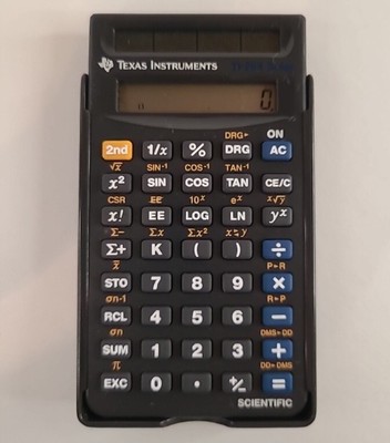 Texas Instruments TI-25 Solar Scientific Calculator with case
