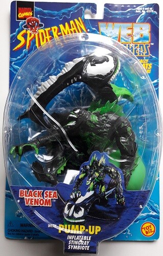 SPIDERMAN: WEB SPLASHERS: BLACK SEA VENOM, Toy Biz, 1997 SPIDERMAN: WEB SPLASHERS: BLACK SEA VENOM, Toy Biz, 1997