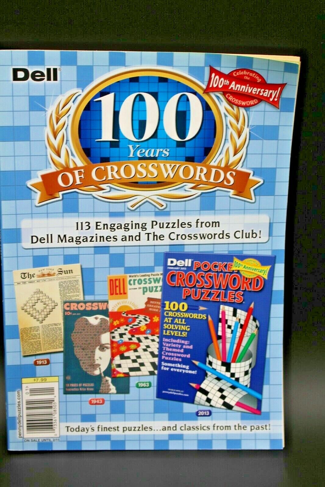 New Dell 100 years of CrossWords the 100th Anniversary! Celebrating  Crossword | eBay