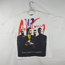 NEW VTG Deadstock U2 x Achtung Zoo TV Tour Artist Cannibal All Over T-Shirt XL