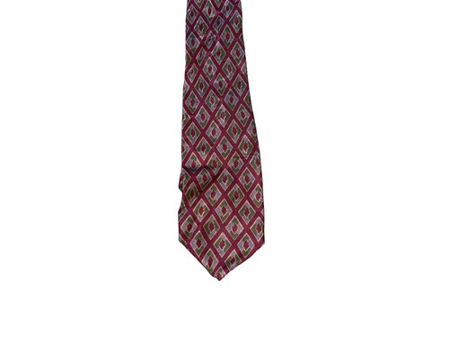 Tiffany And Co Diamond Print Red Men’s Neck Tie - Picture 3 of 10