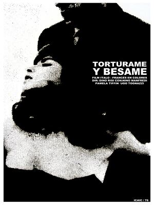 Toture me and kisss me B & W Decoration Poster.Graphic Art Interior design. 3717