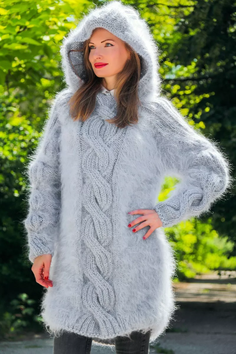 Gray 2025 fuzzy pullover
