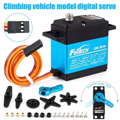 US Waterproof 35kg Full Metal Gear Digital Servo HIGH TORQUE &SPEED RC Car Servo