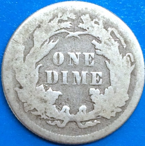 USA 1877 Dime 10C Seated Liberty silver - Picture 4 of 7