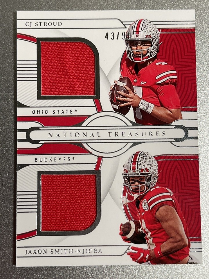 2023 Panini National Treasures Collegiate C. J. Stroud Jaxon Smith-Njigba #TD2 - 1 of 1