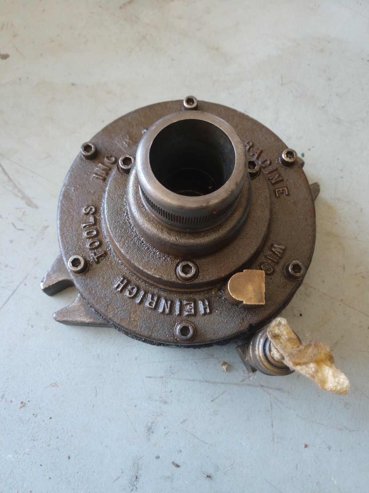 HEINRICH 5C AIR ACTIVATED PNEUMATIC COLLET CHUCK MODEL 1AC