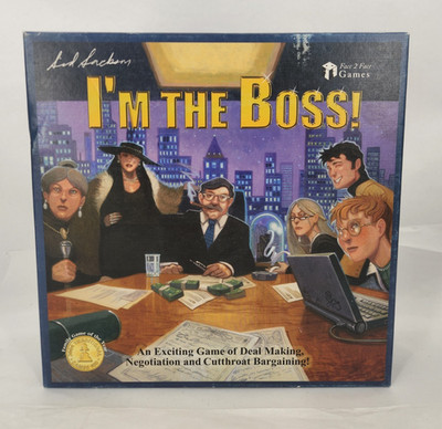 I'M THE BOSS, Board Game Sid Sackson, 2004 Face 2 Face Games, Confirmed COMPLETE