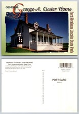 General George A. Custer Home Fort Abraham Lincoln State Park ND Postcard