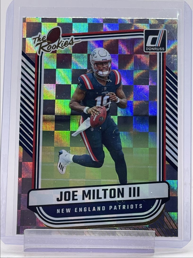 JOE MILTON III 2024 DONRUSS THE ROOKIES NEW ENGLAND PATRIOTS RC Q3847