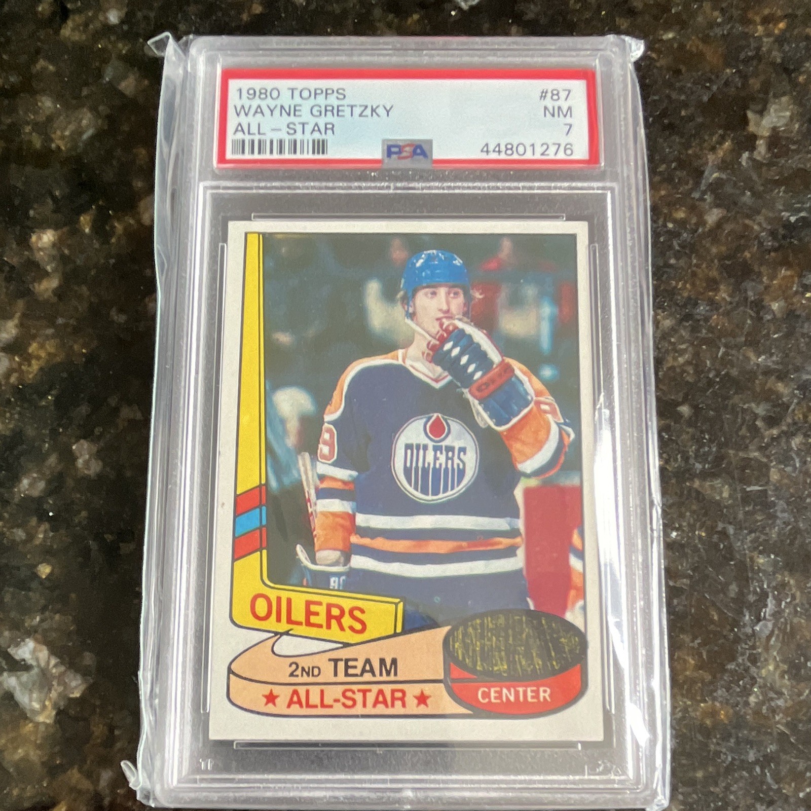 Topps 1980 Wayne Gretzky All-Star #87 PSA Graded NHL Edmonton Oilers