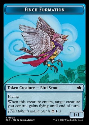 Finch Formation Token (006) Bloomburrow BLB MTG Magic