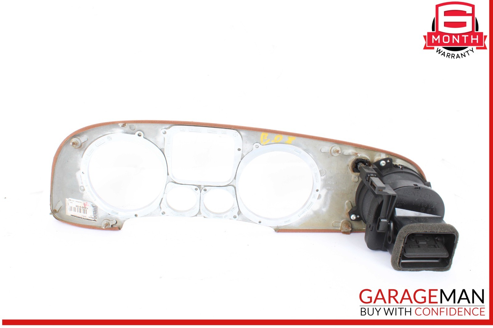 03-12 Bentley Continental GTC Dash Speedometer Trim Bezel w/ AC A/C Air Vent OEM
