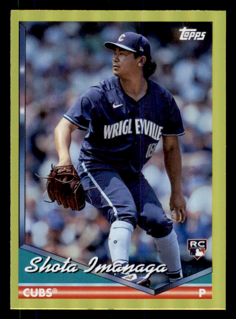 2024 Topps Archives Yellow Foilboard #245 Shota Imanaga Chicago Cubs RC