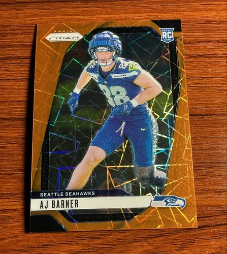 2024 Panini Prizm - Rookies AJ Barner #304 Lazer Prizm (RC)