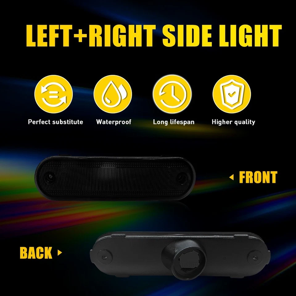 4-40X 烟熏侧标记灯外壳 适用于 1990 - 2005 年马自达 Miata NA015EXA EXR — 第 4/4 张图片