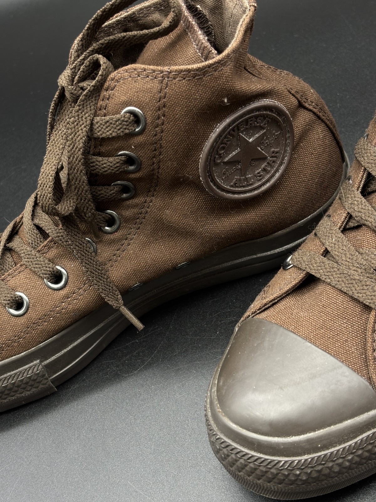 CONVERSE Shoes Men's UK 7 Sneakers Flat Brown Lace-Up Comfortable thumbnail 4