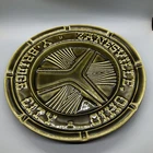 Vintage McCoy Pottery Zanesville Ohio Y-Bridge City 10 in  Ashtray/Plate