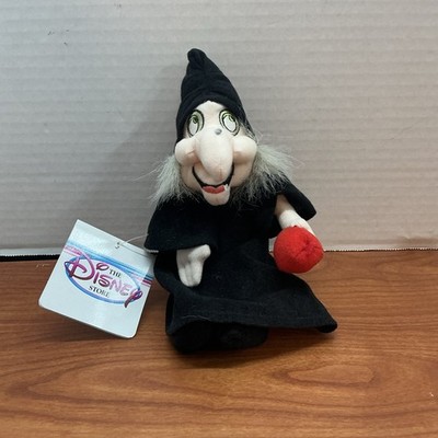Evil Wicked Witch Snow White Plush Vintage Disney Store NWT Bean Bag 8'' w/ Tag