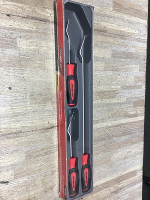 Snap On Tools USA NEW 3 Piece Trim Pad Tool Set RED Soft Grip Handles ASG103BR