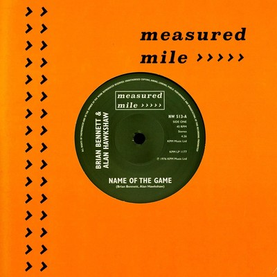 Brian Bennett / Dave Richmond - Name Of The Ga (Vinyl 7'' - 2022 - UK - Original)