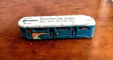 1939 Arcade / Barclay Cast Iron New York World's Fair Greyhound Bus Trolley Tram