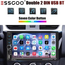 7" Double 2Din Car Stereo Apple CarPlay/Android Auto Head Unit USB Bluetooth AUX