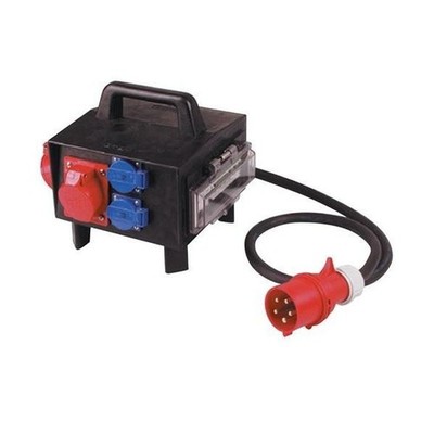 JÄger Direkt Vollgummikleinverteiler CEE-32 A,5-polig 1xCEE 32 A,2xCEE 16