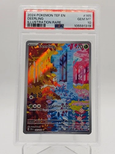 DEERLING 2024 POKEMON TEMPORAL FORCES 165/162 ILLUSTRATION RARE PSA 10 Q3963-3