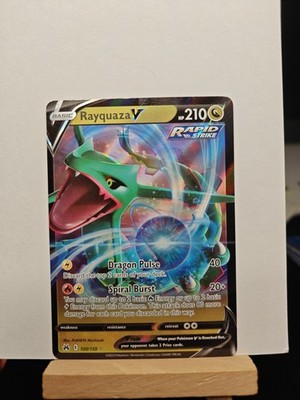 Rayquaza V 100/159 SWSH: Crown Zenith Pokémon TCG Ultra Rare