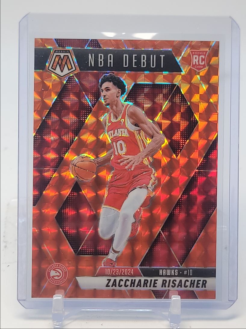 ZACCHARIE RISACHER 2024-25 MOSAIC NBA DEBUT ROOKIE ORANGE B RC /249 Q4832