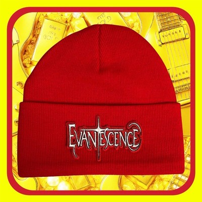 EVANESCENCE  SUPER PATCHED RED BEANIE/ HAT    