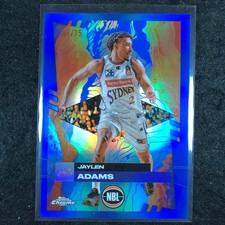 2024-25 Topps Chrome NBL JAYLEN ADAMS Base Blue 61/75 #82