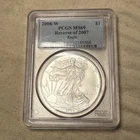 2008-W PCGS MS69 $1 Silver Eagle Reverse of 2007 #OK D032