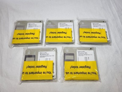 Microsoft Windows NT Advanced Server 3.1 3.5'' Floppy Discs Lot Of 24 BRAND NEW