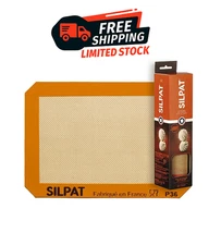 Silpat Nonstick Silicone Baking Mat 8.25 x 11.75 Petite Jelly Roll Quarter Sheet