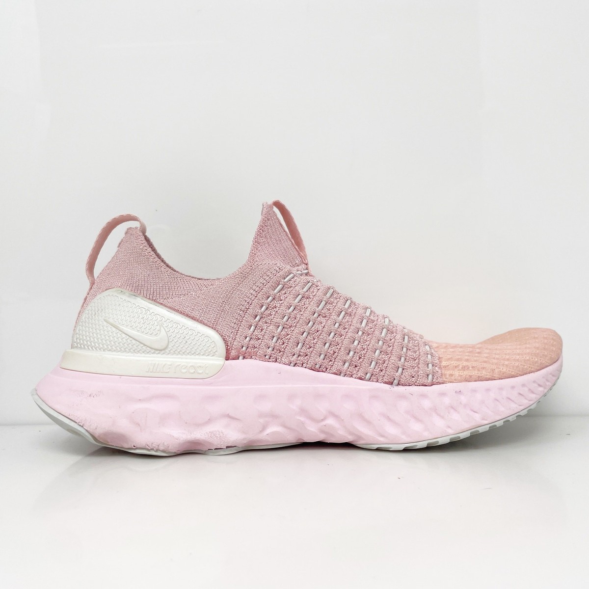 Nike Womens React Phantom Run FK DH0130-600 Pink Running Shoes Sneakers  Size
