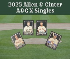 2025 Topps Allen and Ginter X (Black Ver) Base Singles You Pick #1 - #350