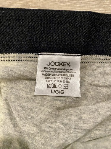 New JOCKEY Sport - Cotton Black & Gray - Jockey Design Pouch Sz. Large - Picture 5 of 8