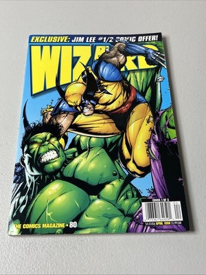 Wizard Magazine #80 1998 Jim Lee Wolverine Hulk Cover Marvel Comics