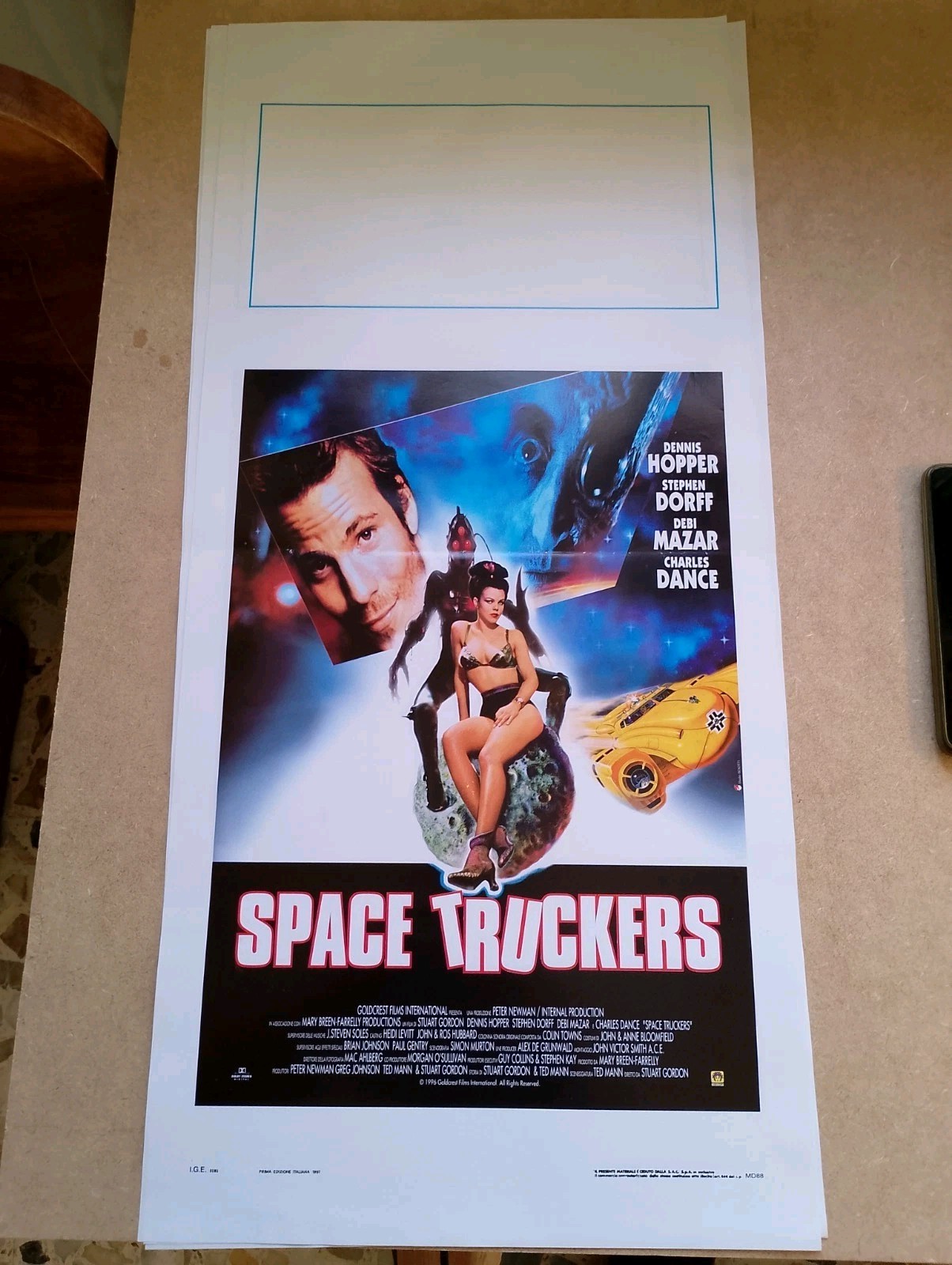 Locandina originale film Space Truckers (1996) - Regia di Stuart Gordon