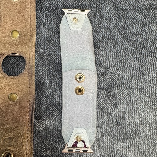 Spark*l Bands 3 Upcycled Louis Vutton Apple Watch Band Charm Bracelet Included - Picture 13 of 17