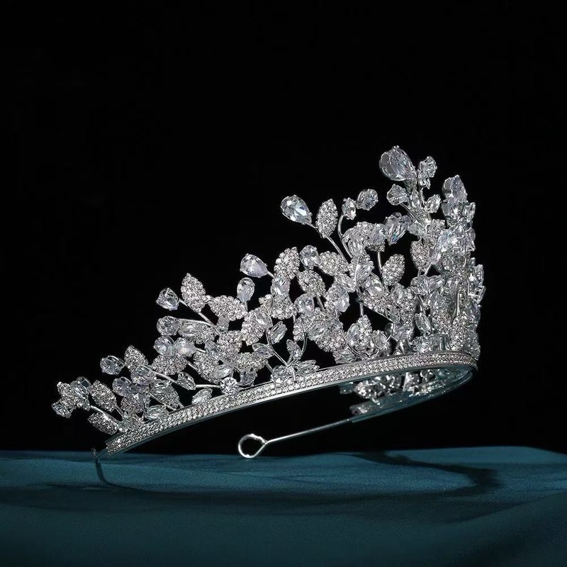  Bridal  CZ Crystal Tiara