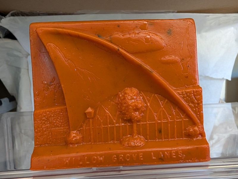 Rare VINTAGE Mold A Rama "KITTY BANK" Willow Grove  Lanes Pennsylvania 1963