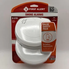 First Alert 1046736 SM210 10-Year Photoelectric Smoke Detector 2-Pack (#5473132)
